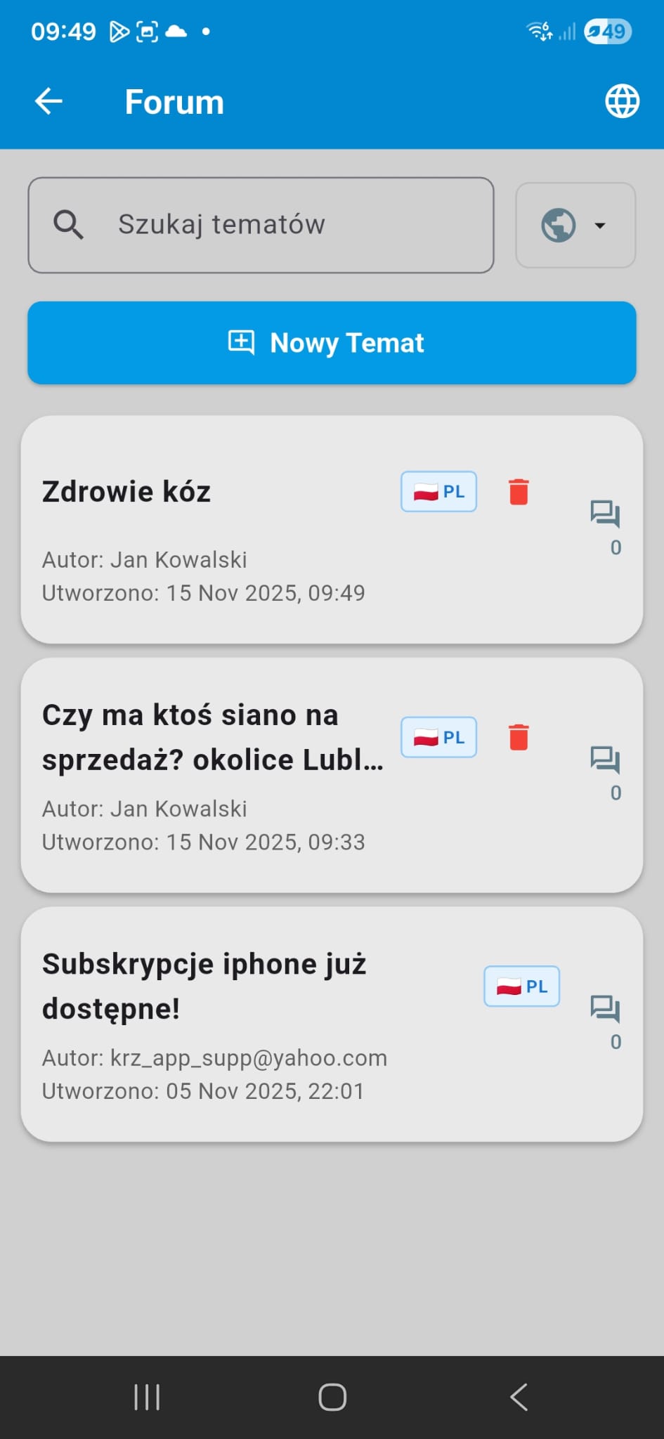 FarmManager PL forum 3 tematy